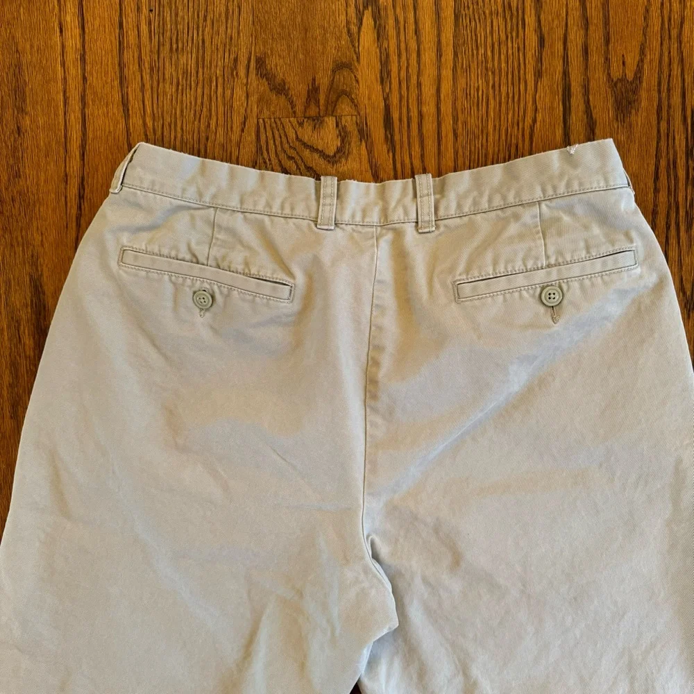 J.Crew Essential Chino Shorts Mens 35 Stone Khaki Cotton 10.5”